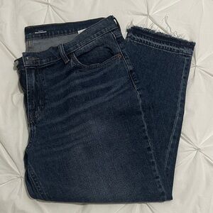 Old Navy Boyfriend Dark Blue Denim Jeans - size 14
